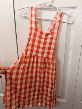 Tullabee 2T Bamboo Orange Gingham Dress